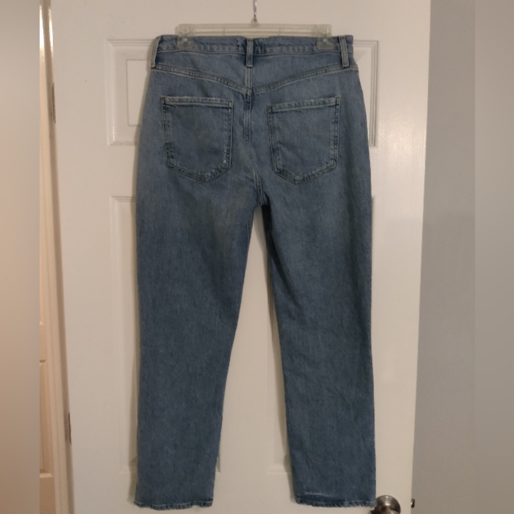 Agolde - Riley Long High Rise Straight Jeans - Picture 4 of 10
